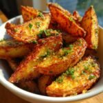 Air Fryer Homemade Garlic Parmesan Crispy Wedges