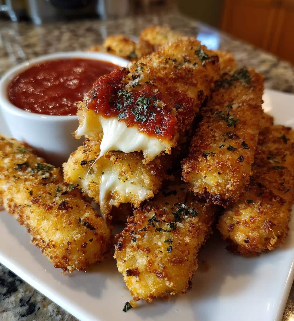 Air Fryer Homemade Italian Herb Mozzarella Sticks (5-Ingredient) - detail 1