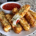 Air Fryer Homemade Italian Herb Mozzarella Sticks (5-Ingredient)