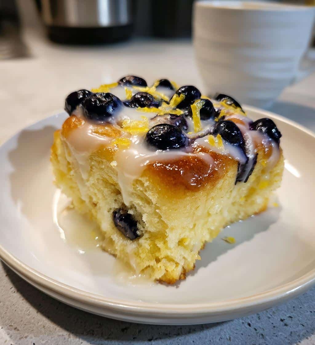 Air Fryer Lemon Blueberry Air Fryer Sweet Rolls - detail 1