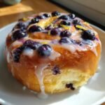Air Fryer Lemon Blueberry Air Fryer Sweet Rolls