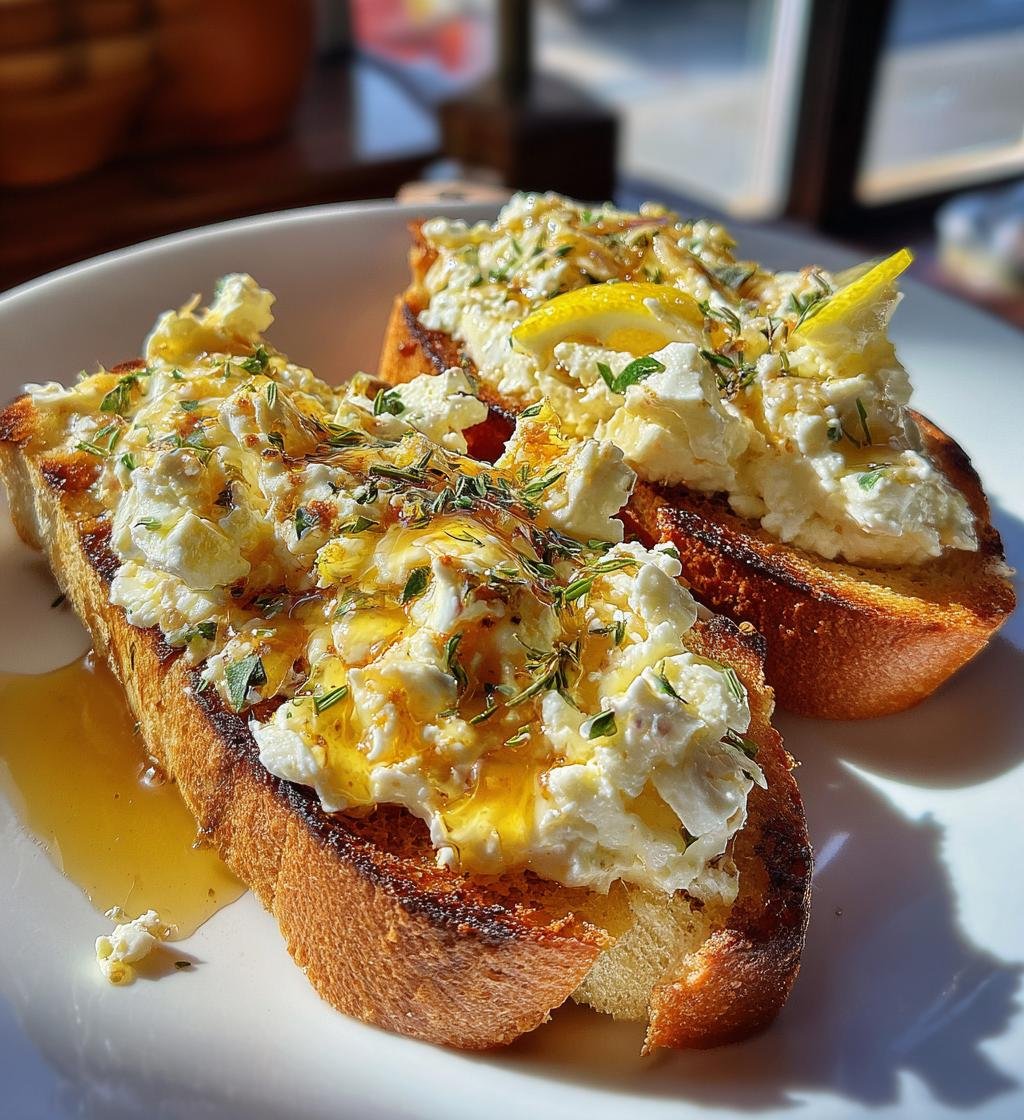 Air Fryer Lemon Ricotta Honey Toast - detail 1