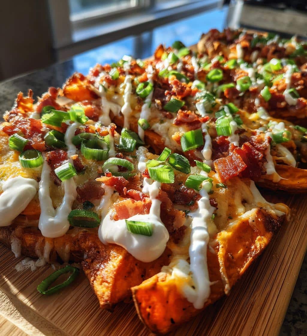 Air Fryer Loaded Sweet Potato Fries Pizza: 5 Star Delight 4 Air Fryer Loaded Sweet Potato Fries Pizza - detail 1