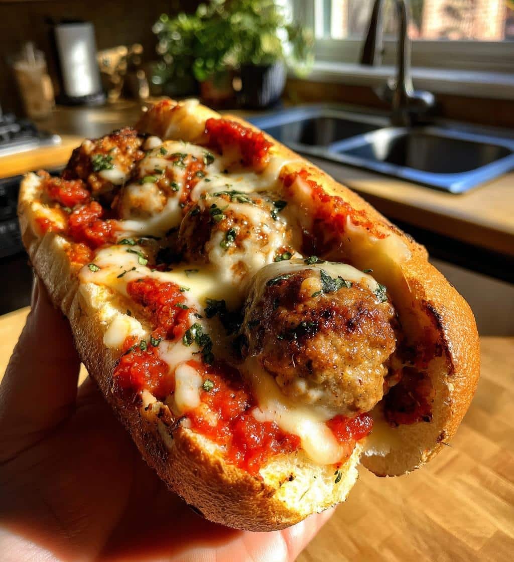 Air Fryer Meatball Sub