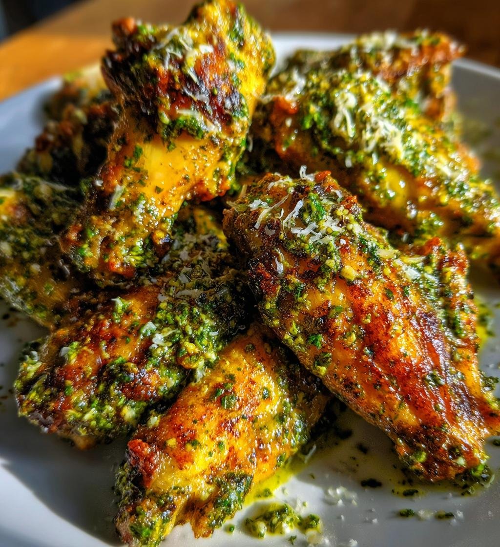 Air Fryer Pesto Parmesan Wings - detail 1
