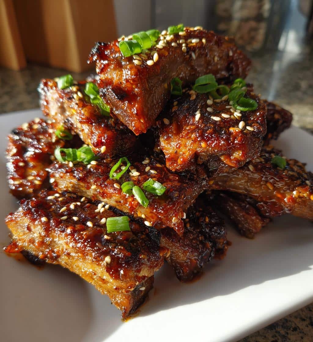 Air Fryer Pork Ribs Korean Glazed - detail 1
