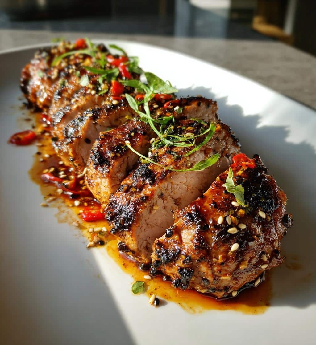 Air Fryer Pork Tenderloin Asian Ginger - detail 1