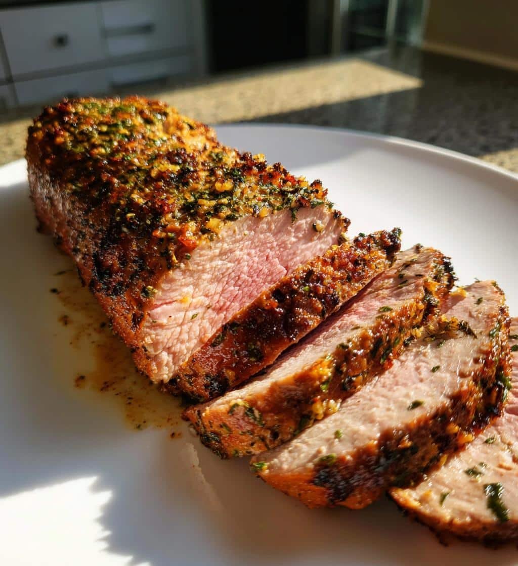 Air Fryer Pork Tenderloin Garlic Herb - detail 1