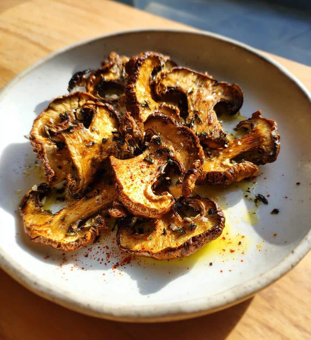 Air Fryer Portobello Mushroom Chips - detail 1