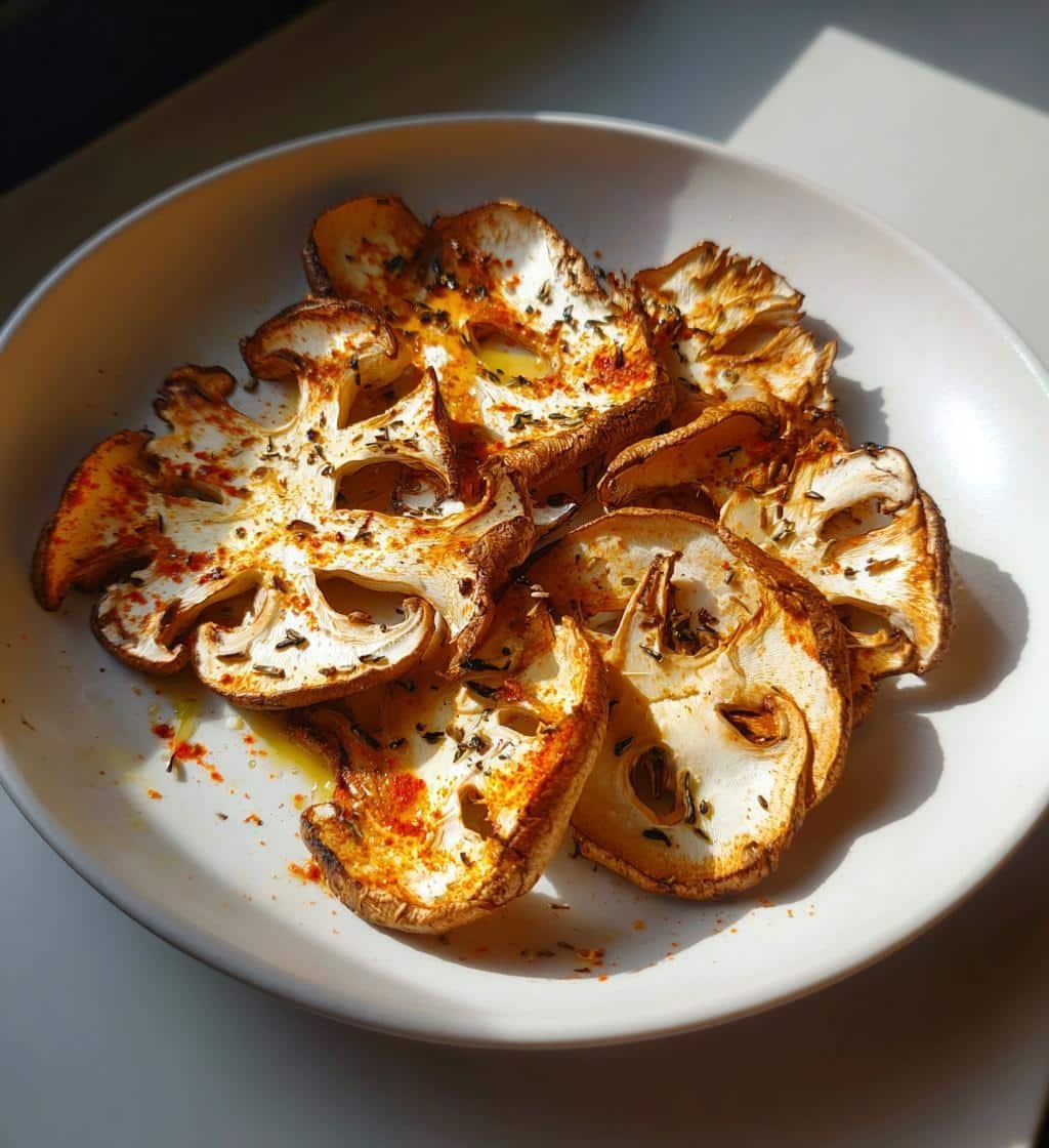 Air Fryer Portobello Mushroom Chips
