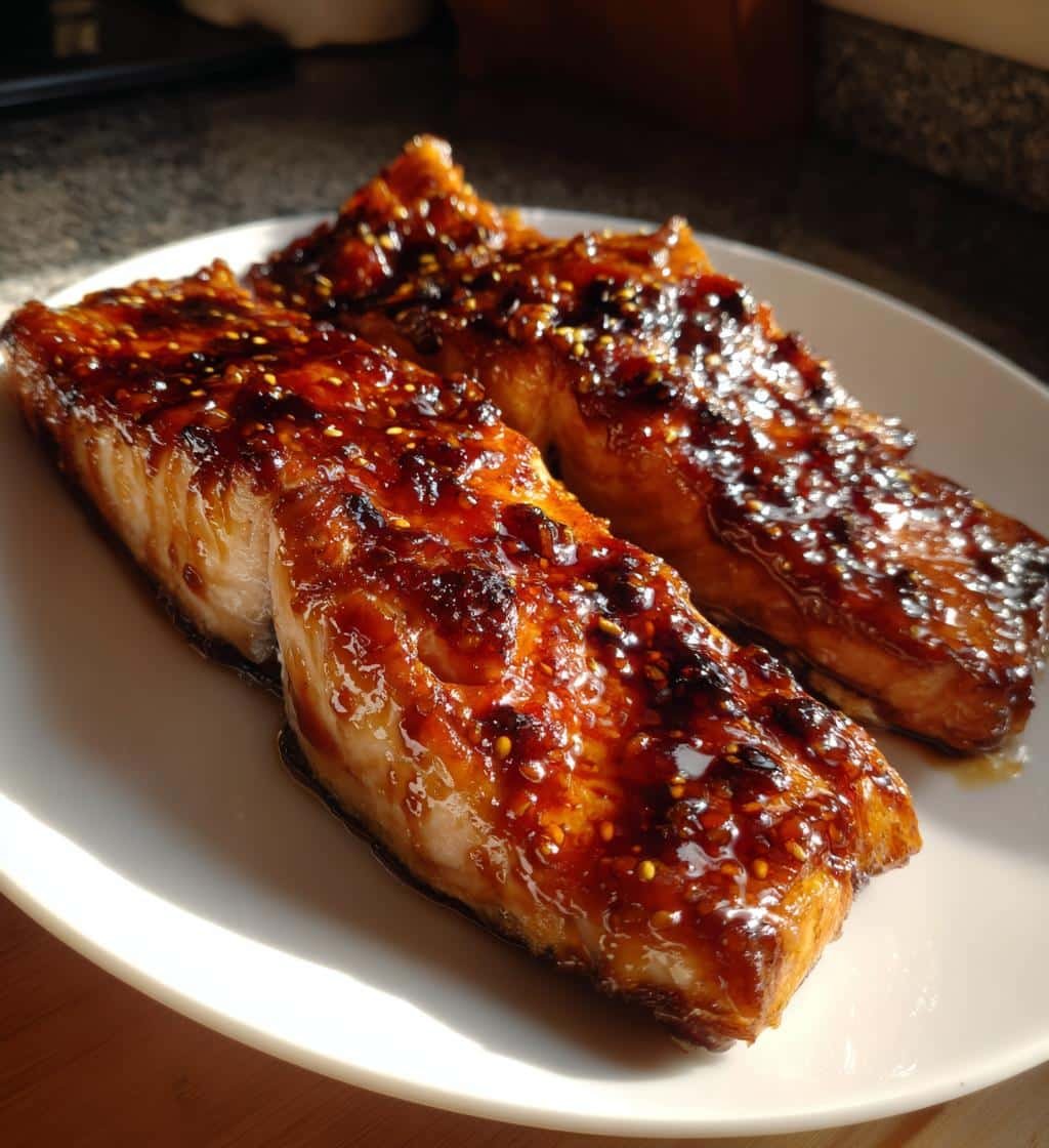 Air Fryer Quick Fish Teriyaki Glazed