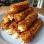 Air Fryer Ranch-Crusted Mozzarella Sticks
