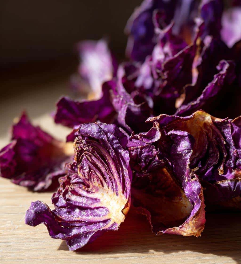 Crunchy Air Fryer Red Cabbage Chips in Just 15 Minutes 4 Air Fryer Red Cabbage Chips - detail 1
