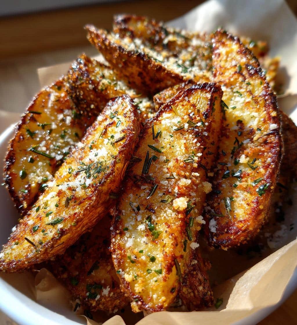 Air Fryer Rosemary Garlic & Parmesan Wedges 4 Air Fryer Rosemary Garlic & Parmesan Wedges - detail 1