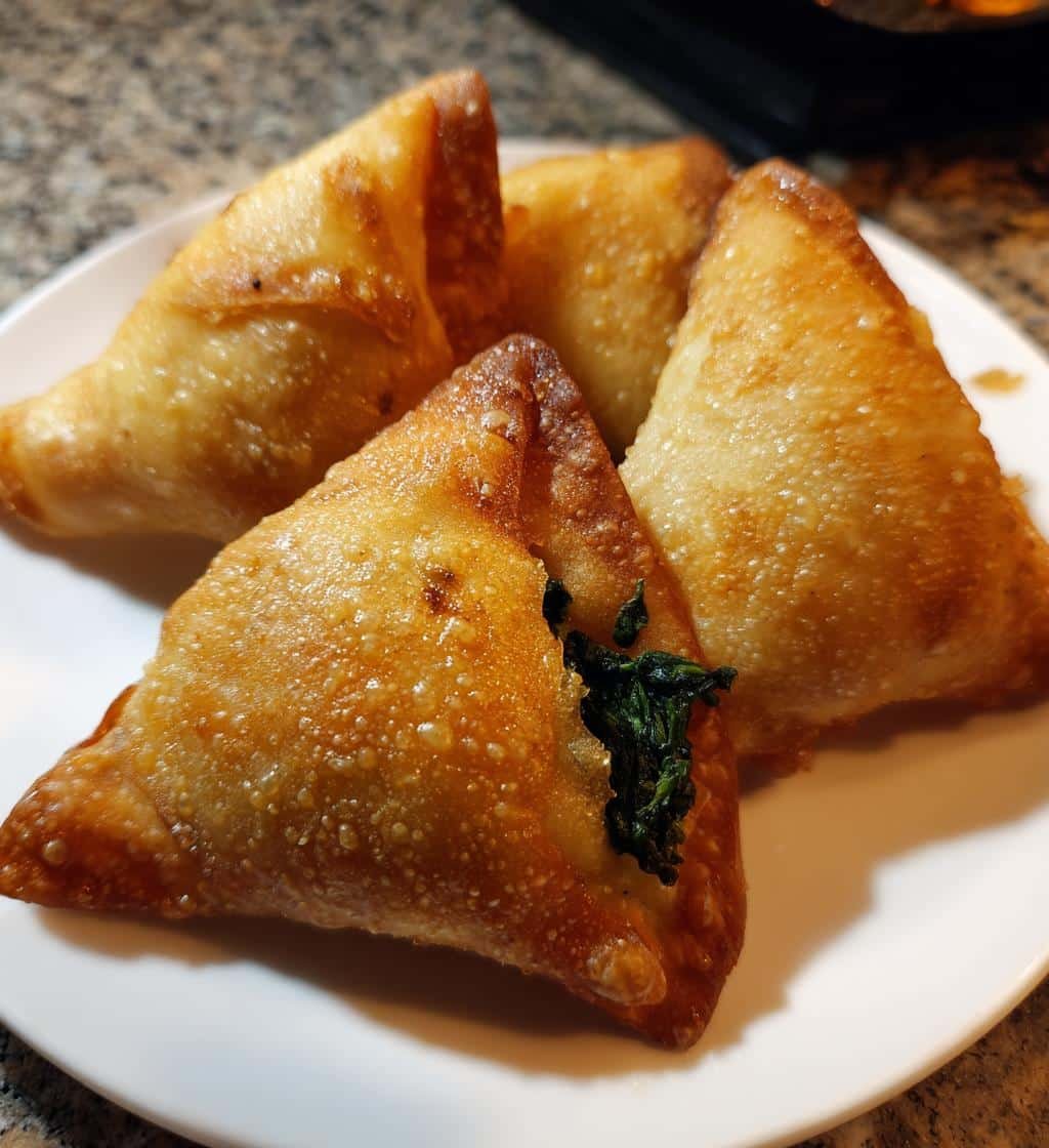 Air Fryer Samosas Spinach Potato