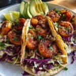 Air Fryer Shrimp Tacos Garlic Lime
