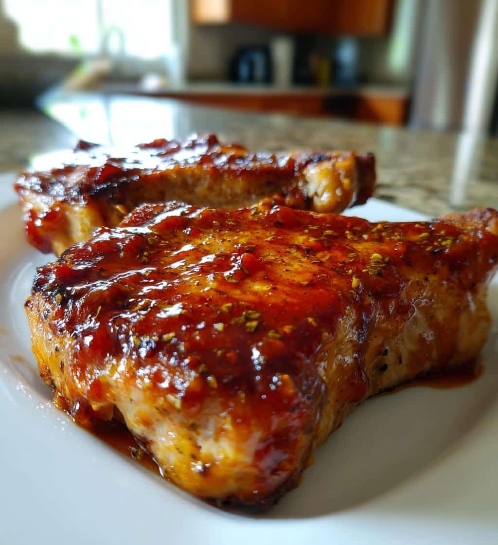 Air Fryer Smothered Boneless Pork Chops - detail 1