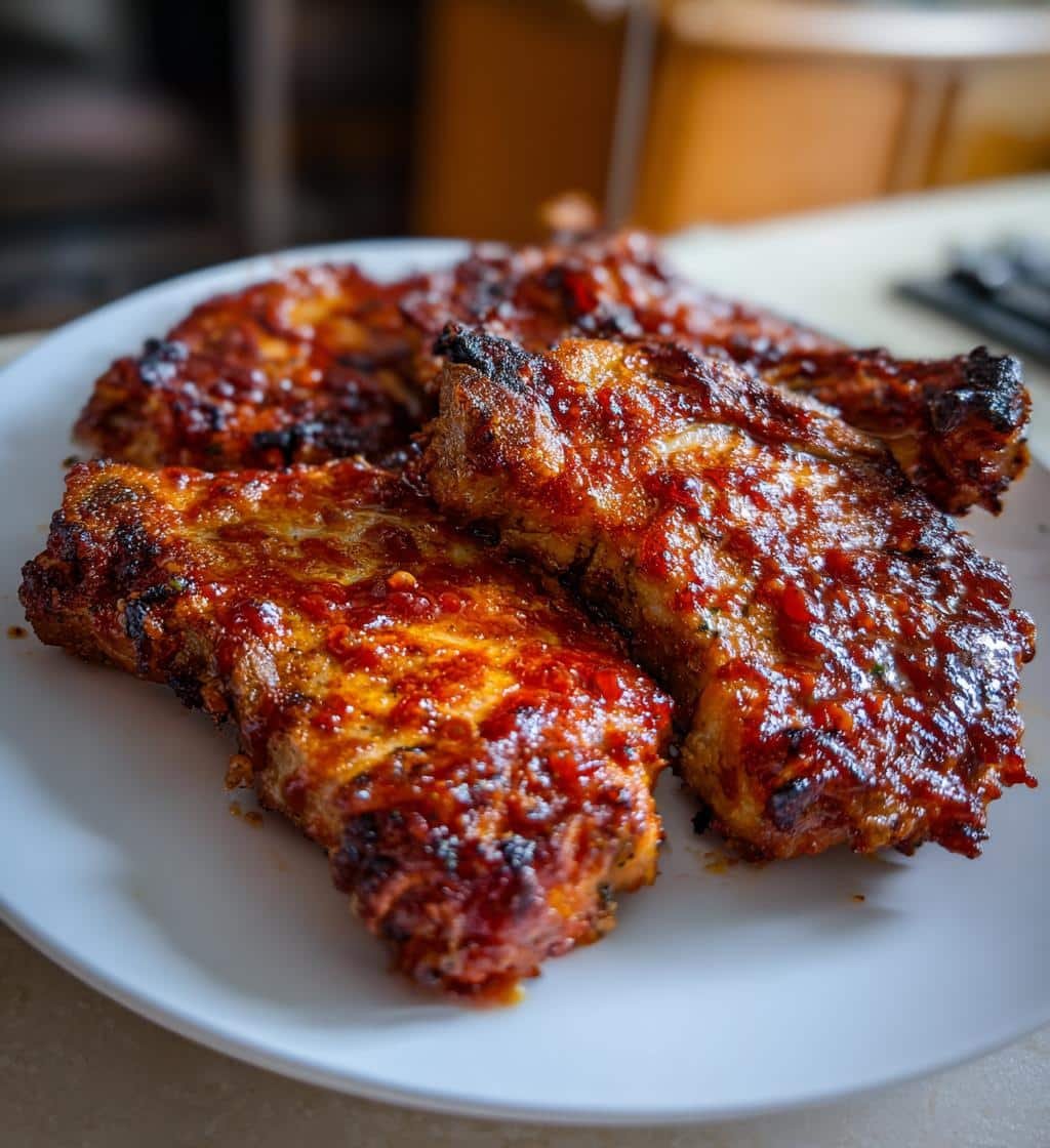 Air Fryer Smothered Boneless Pork Chops