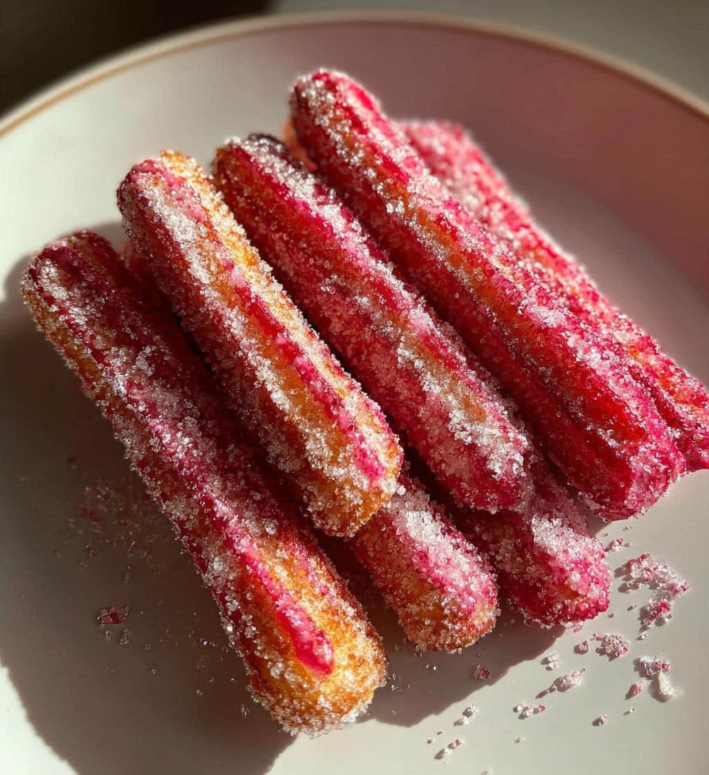 Air Fryer Strawberry Sugar Churros