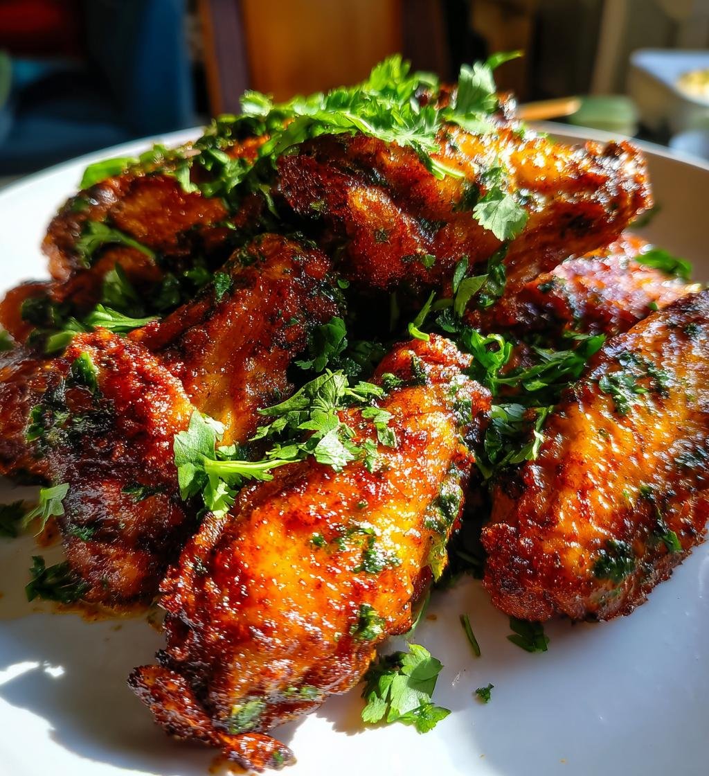 Air Fryer Thai Green Curry Wings - detail 1
