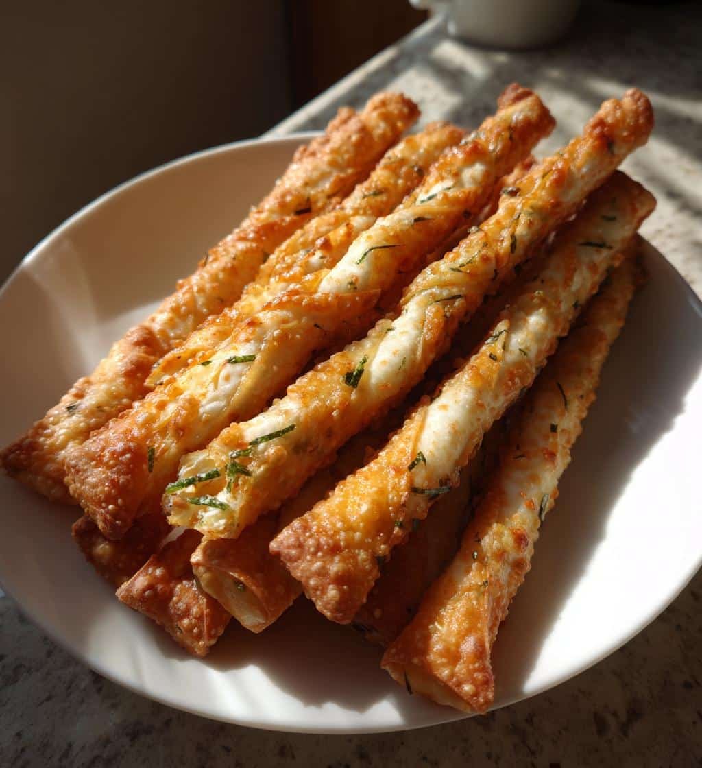 Air Fryer Vegan Crab Rangoon Sticks