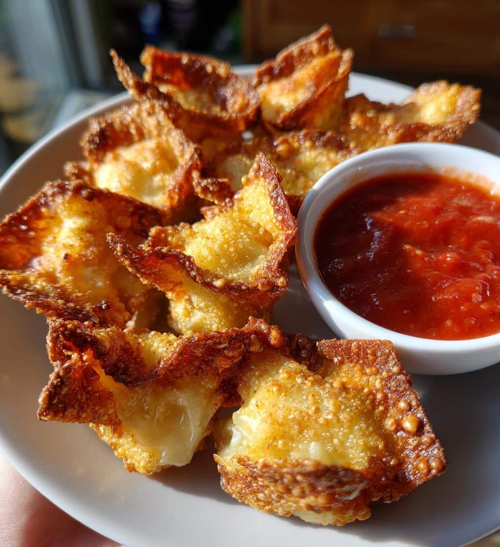 Air Fryer Wonton-Wrapped Mozzarella Sticks - detail 1