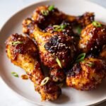 Asian Mustard Honey Air Fryer Drumsticks