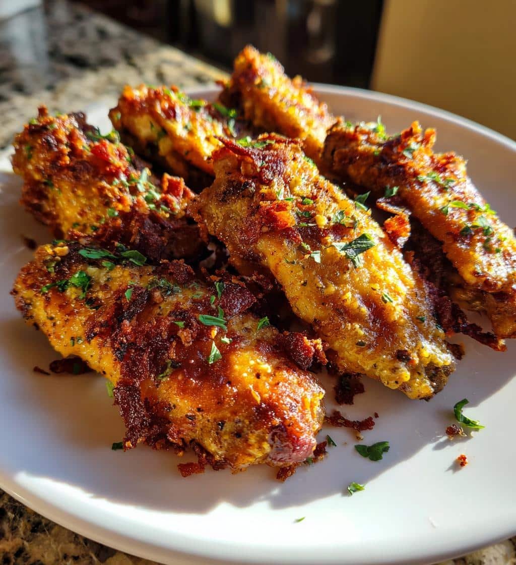 Bacon Ranch Air Fryer Wings - detail 1