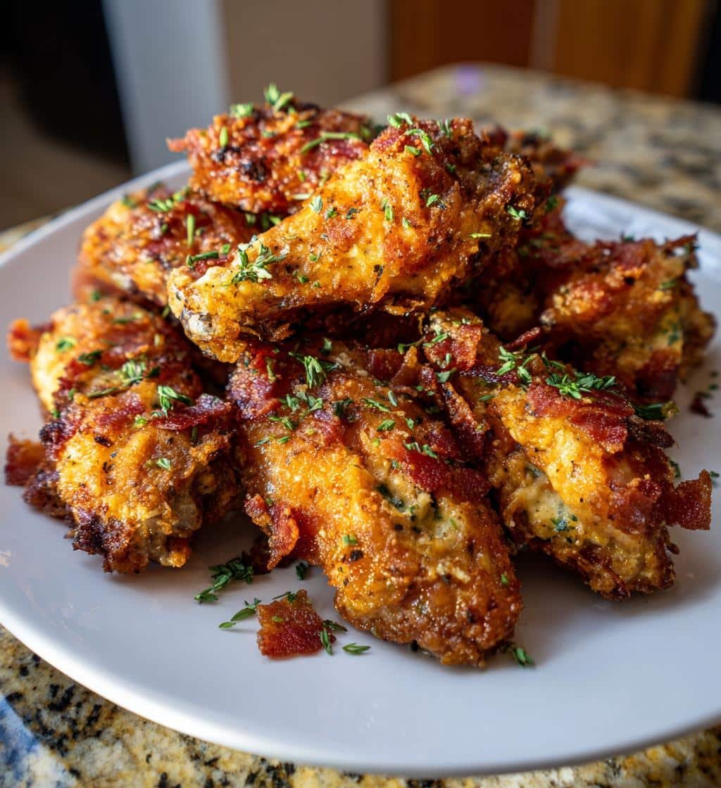 Bacon Ranch Air Fryer Wings