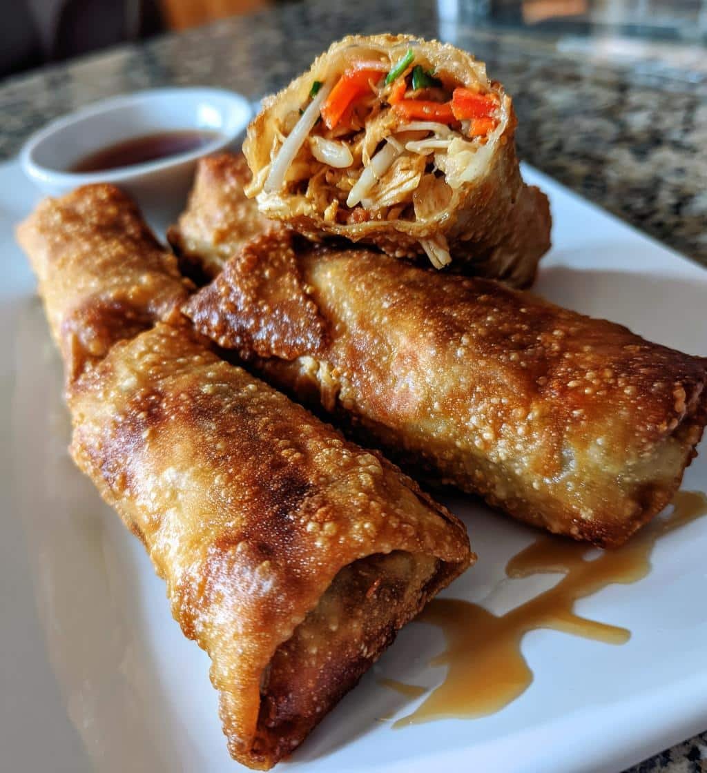 Chicken & Veggie Air Fryer Egg Rolls