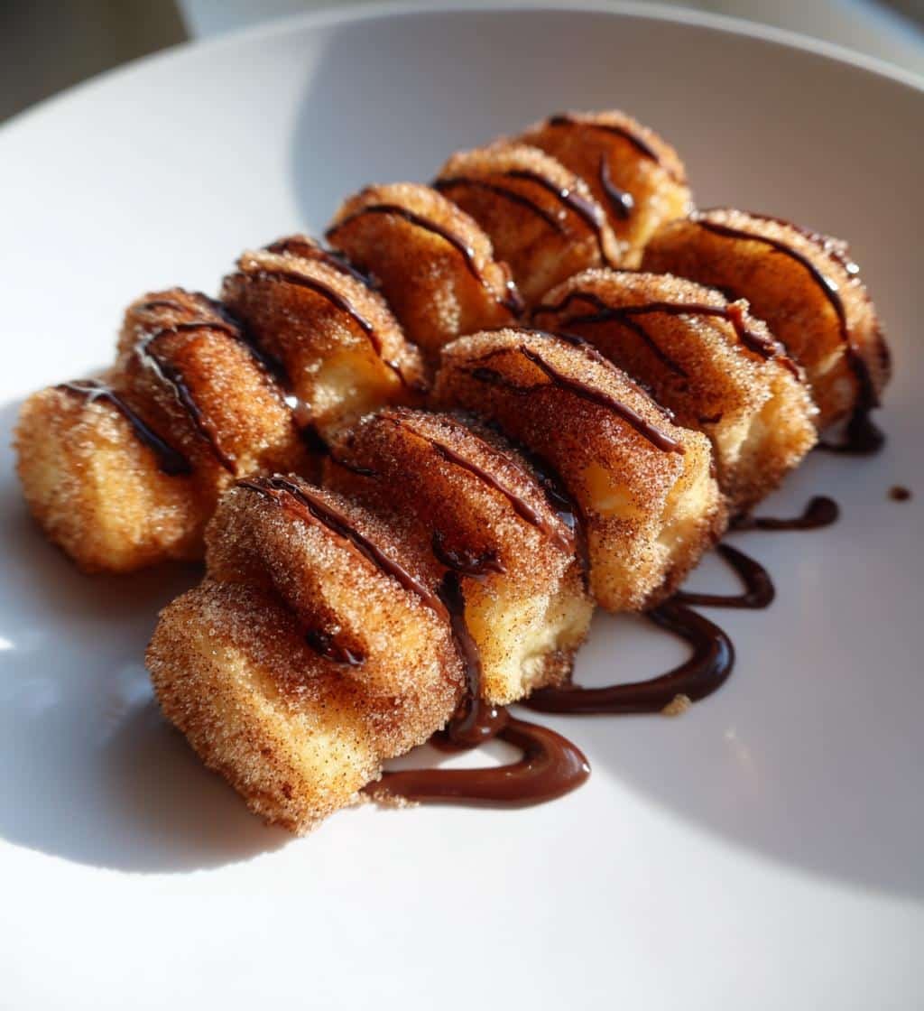 Churro-Style Air Fryer Crescent Roll Bites