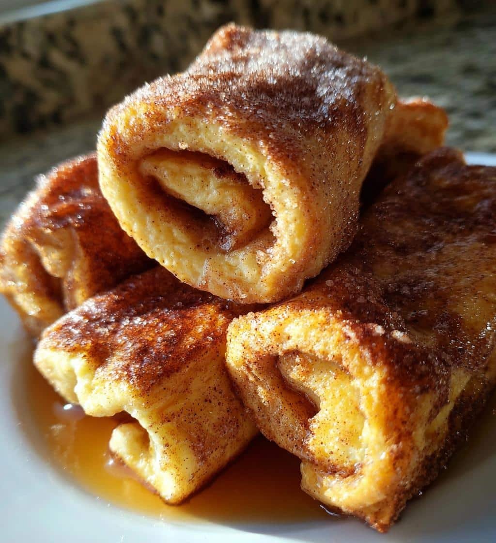 Cinnamon Roll French Toast Roll-Ups (Air Fryer) - detail 1