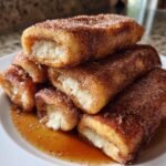 Cinnamon Roll French Toast Roll-Ups (Air Fryer)