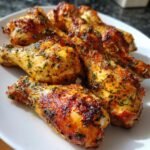 Garlic Herb Roasted Air Fryer Drumsticks