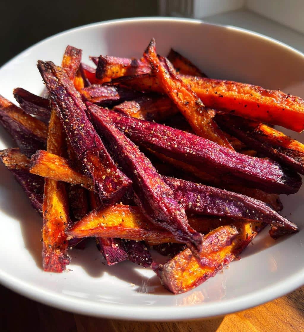 Homemade Air Fryer Purple Sweet Potato Fries