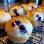 Lemon Blueberry Air Fryer Sweet Rolls