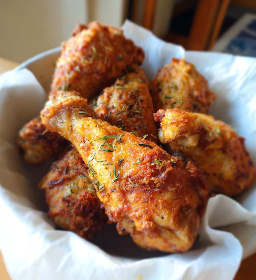Lemon Rosemary Butter Air Fryer Drumsticks - detail 1