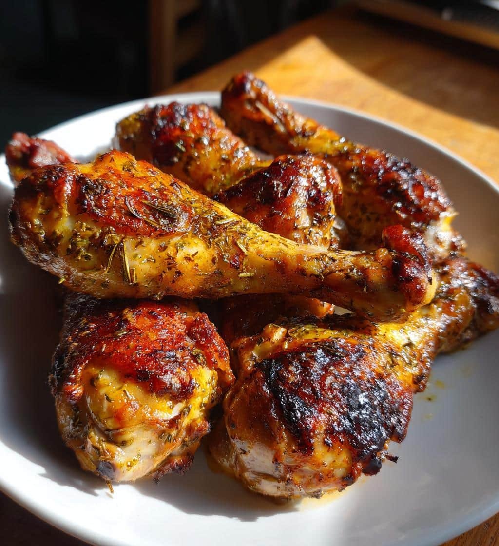 Lemon Rosemary Butter Air Fryer Drumsticks