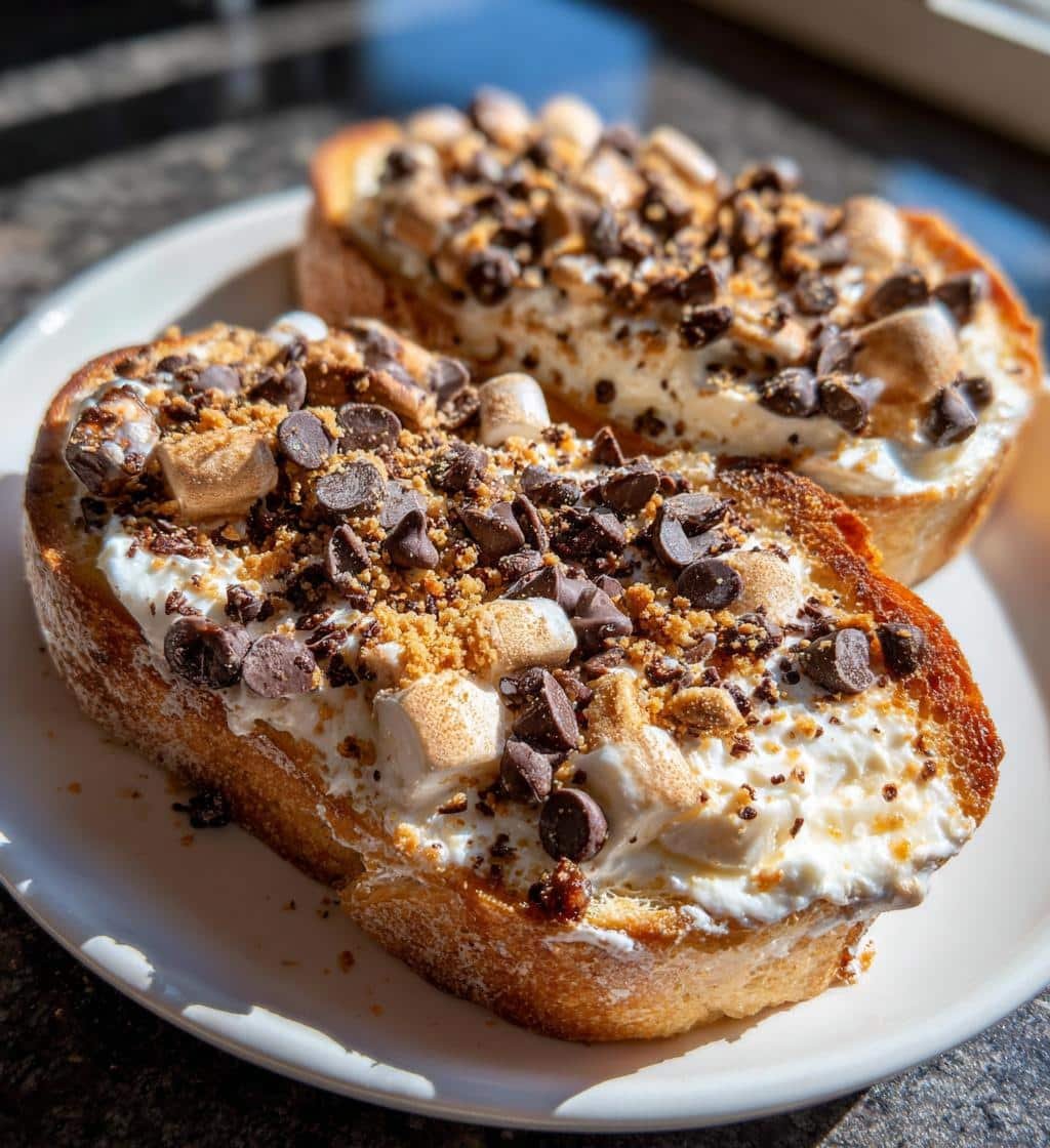 S’mores Cottage Cheese Dessert Air Fryer Toast
