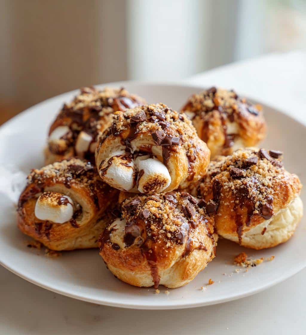 S’mores Crescent Roll Ups in the Air Fryer - detail 1