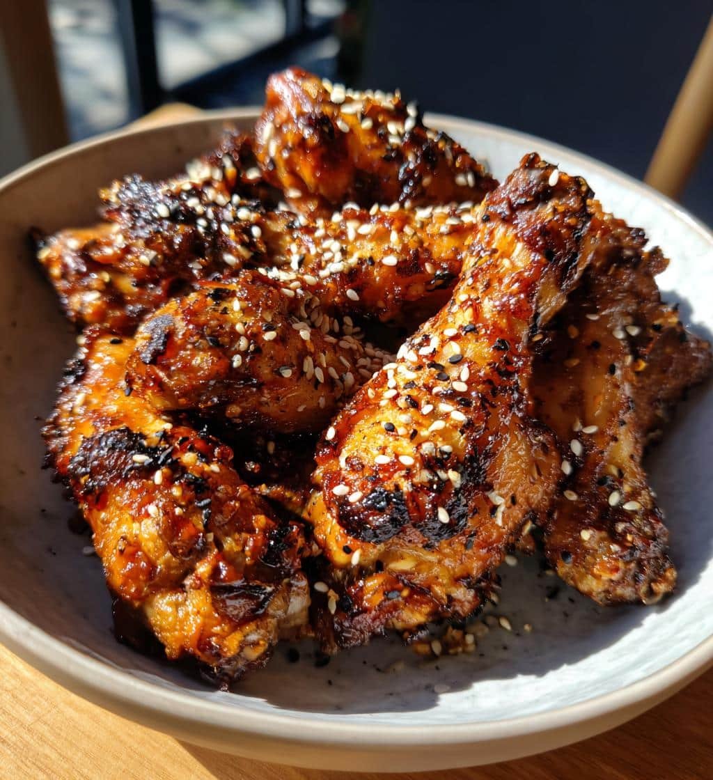 Toasted Sesame Ginger Air Fryer Drumsticks - detail 1