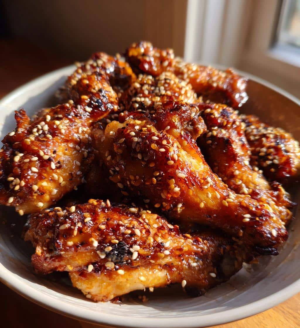 Toasted Sesame Ginger Air Fryer Drumsticks