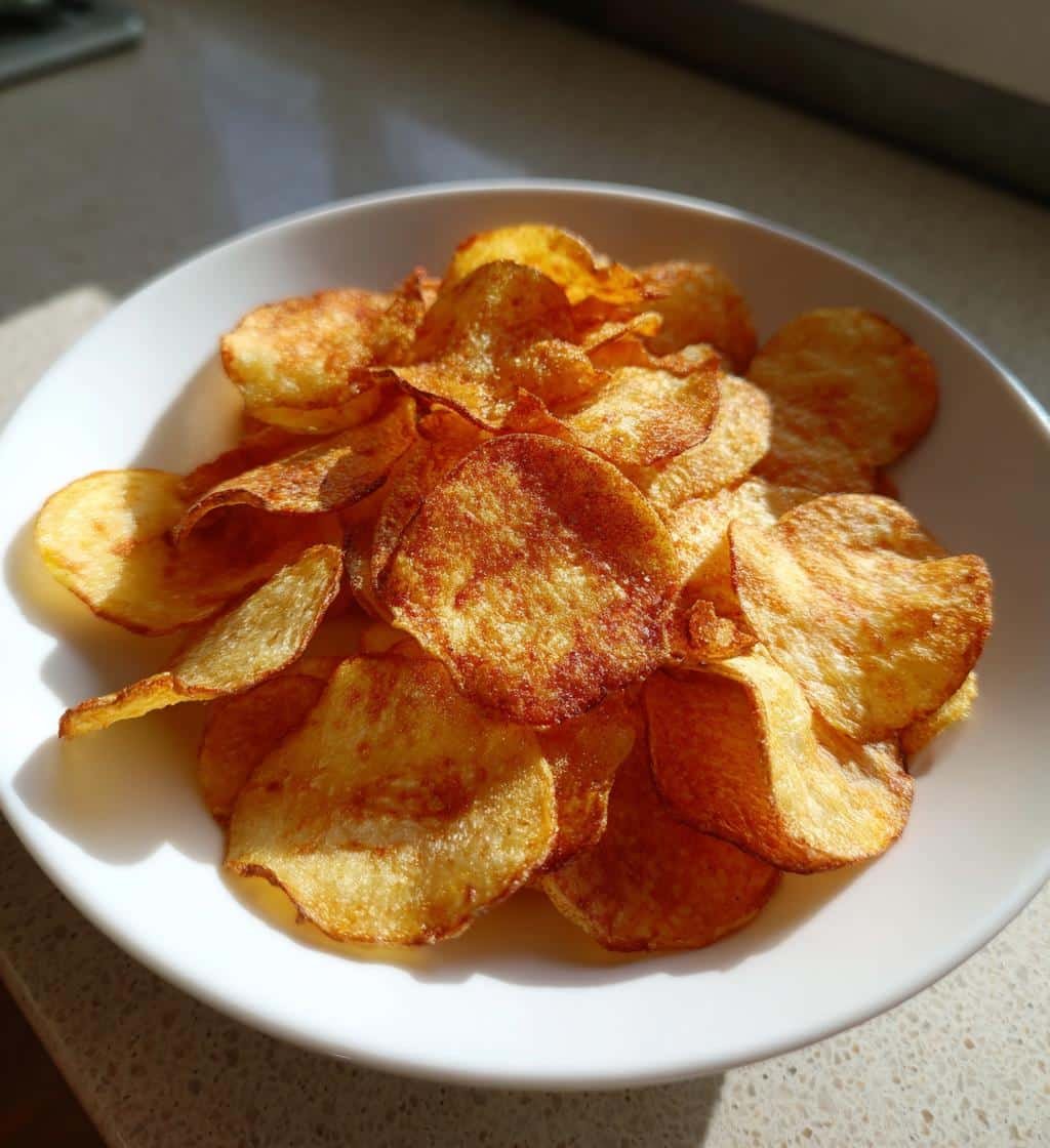 3-ingredient air fryer potato chips