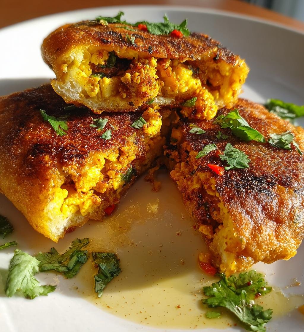 Air Fryer Achari Paneer Naan Bombs