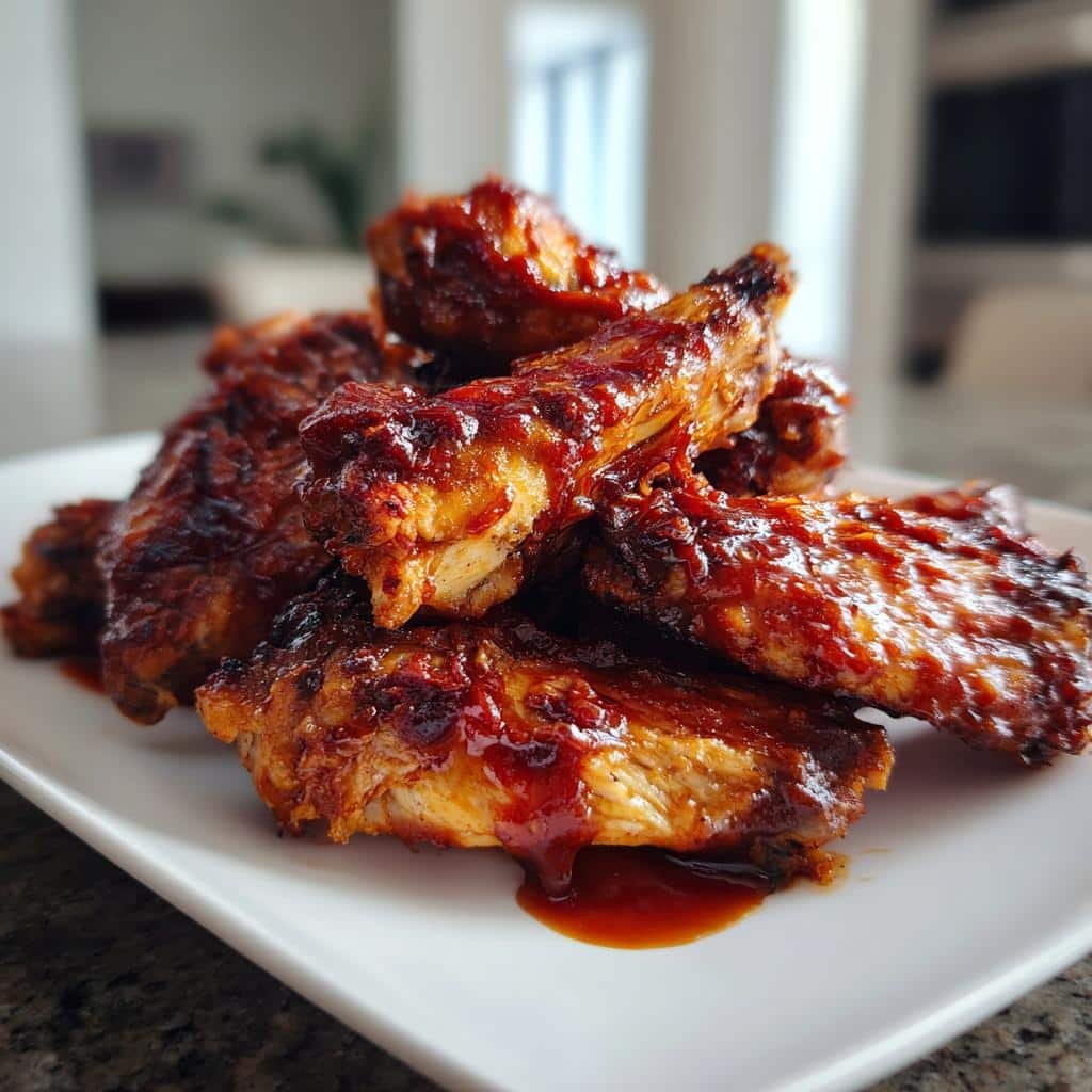 Air Fryer BBQ Pulled Chicken Wings - detail 1