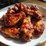 Air Fryer BBQ Pulled Chicken Wings