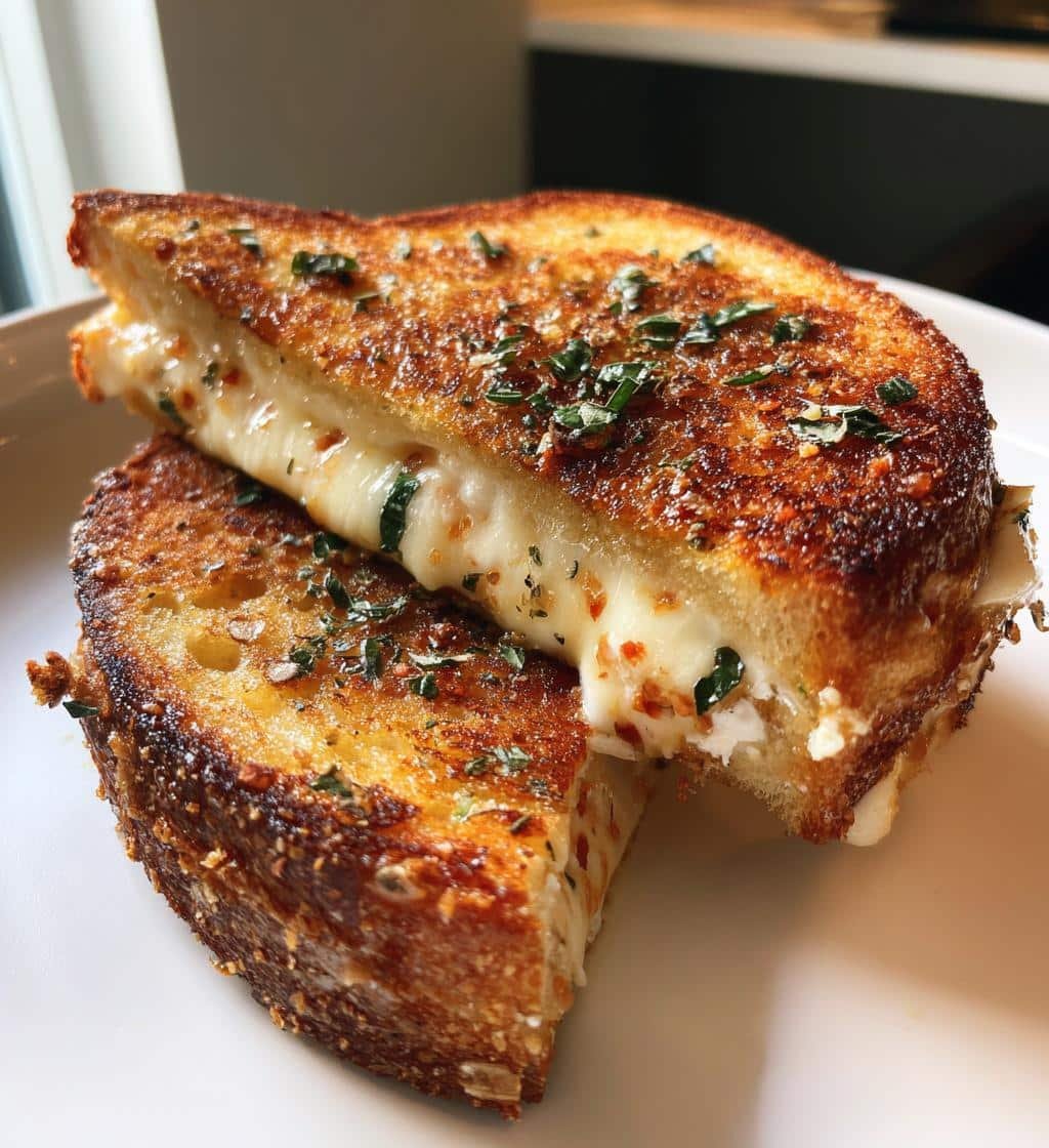 Delicious 8-Minute Air Fryer Burrata Grilled Cheese - Crispy Bliss 4 Air Fryer Burrata Grilled Cheese - detail 1