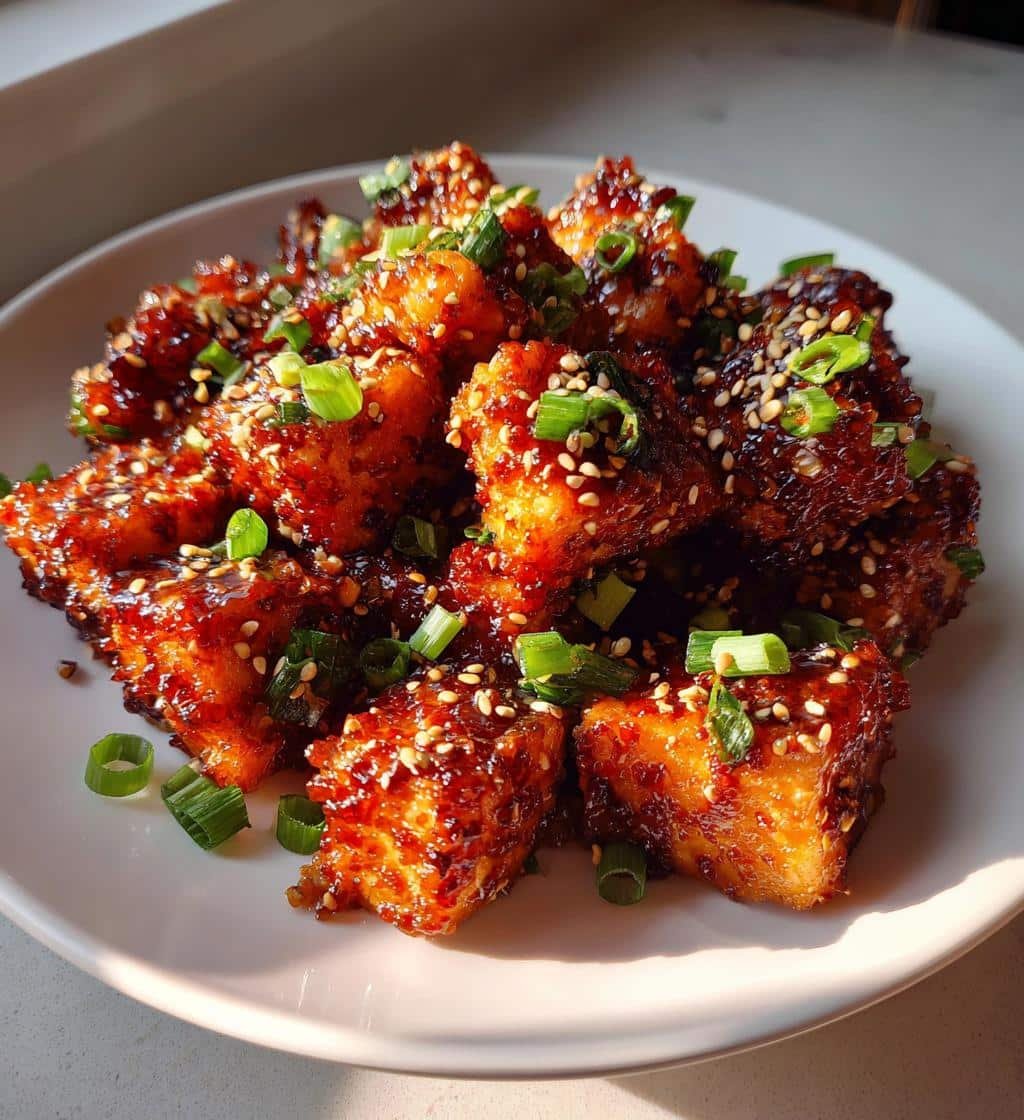 Air Fryer Chili Tofu - detail 1