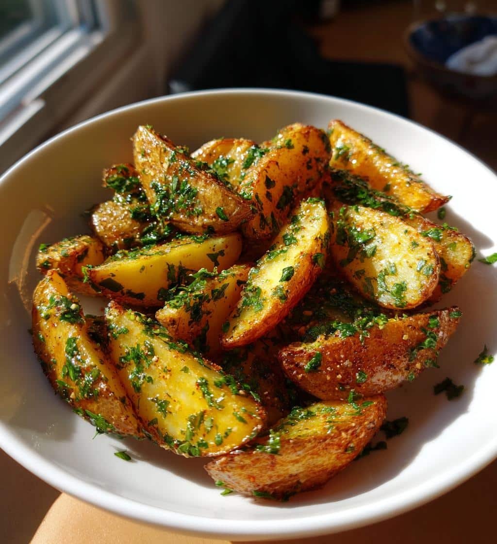 Air Fryer Cilantro Lime Garlic Wedges - detail 1