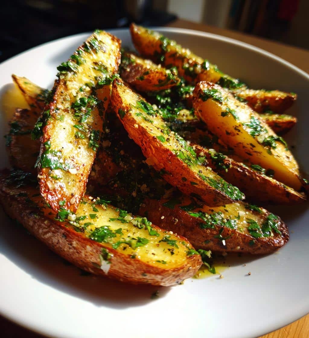 Air Fryer Cilantro Lime Garlic Wedges